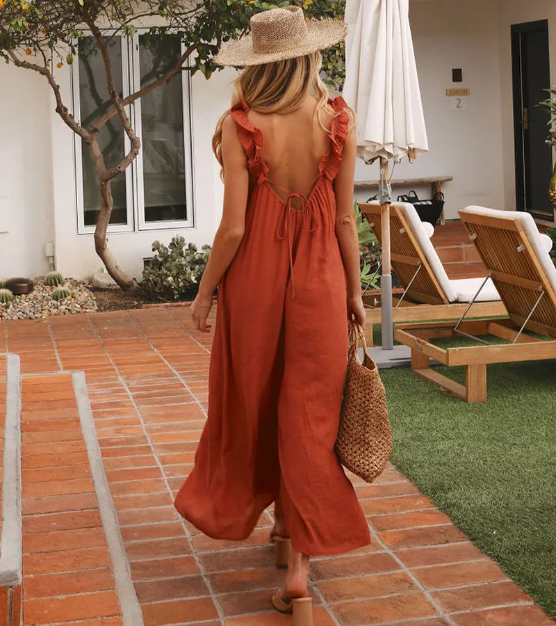 Loose Casual Vacation Jumpsuit