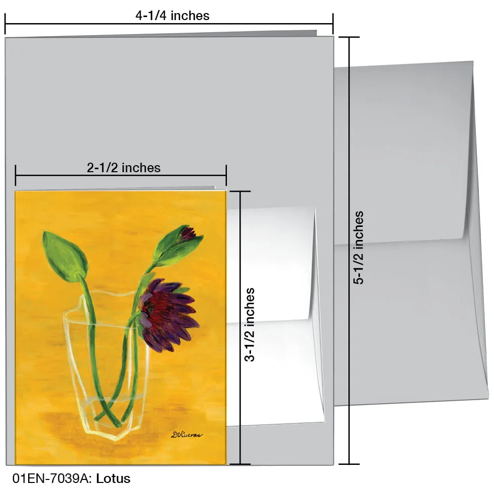 Lotus, Greeting Card (7039A)