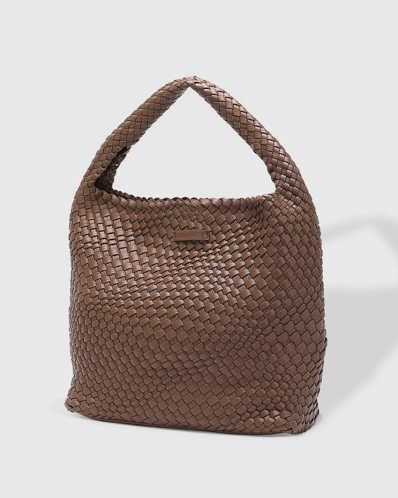 Louenhide Gabby Woven Shoulder Bag - Chocolate