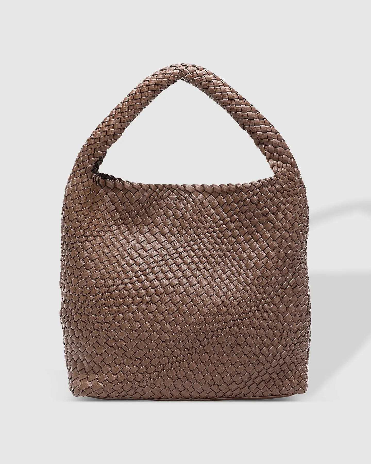 Louenhide Gabby Woven Shoulder Bag - Chocolate