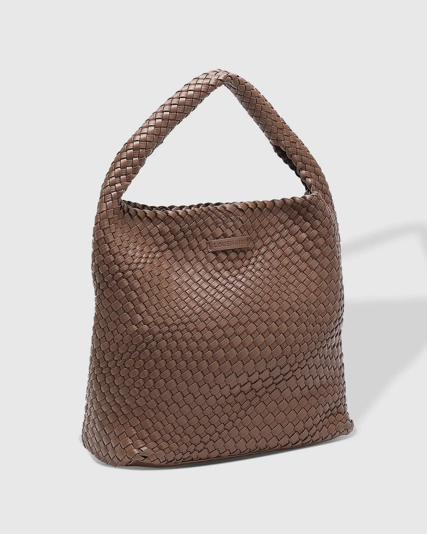 Louenhide Gabby Woven Shoulder Bag - Chocolate