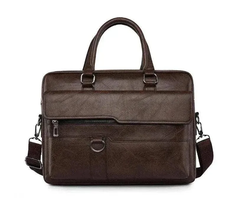 Luxury Leather Men's Briefcase | Laptop Shoulder Bag | Business A4 | BBC004