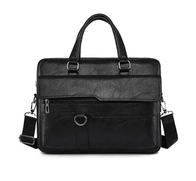 Luxury Leather Men's Briefcase | Laptop Shoulder Bag | Business A4 | BBC004