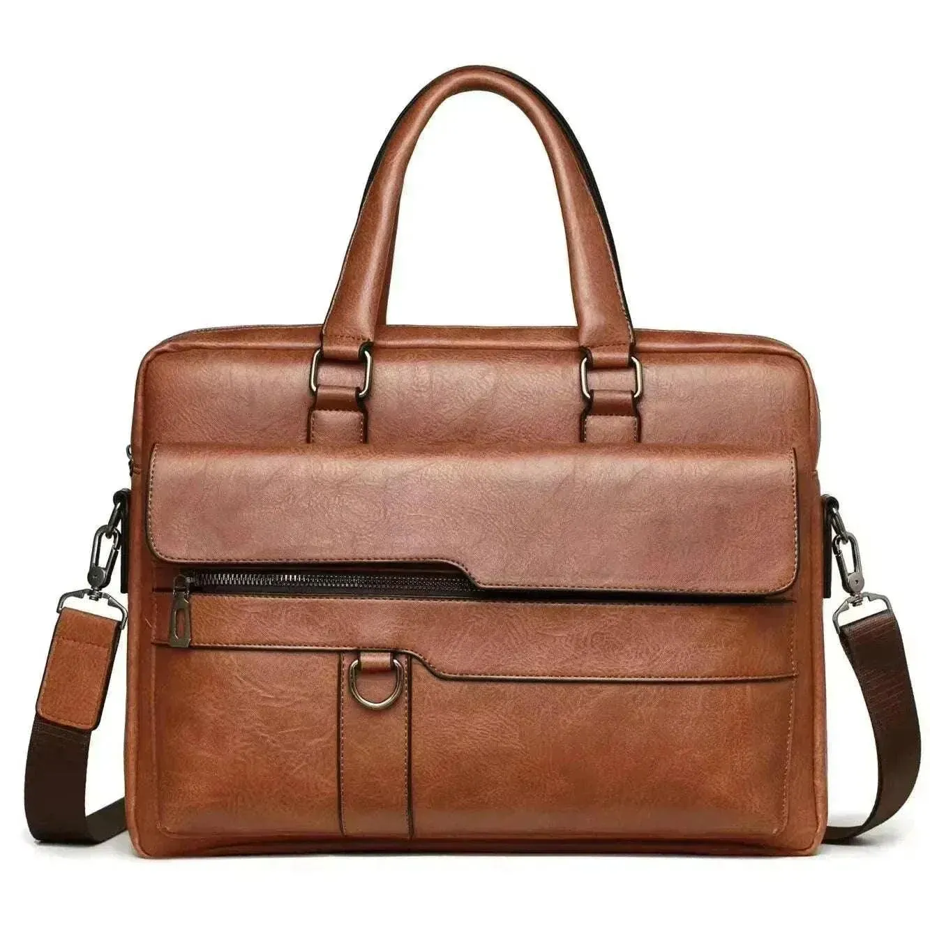 Luxury Leather Men's Briefcase | Laptop Shoulder Bag | Business A4 | BBC004