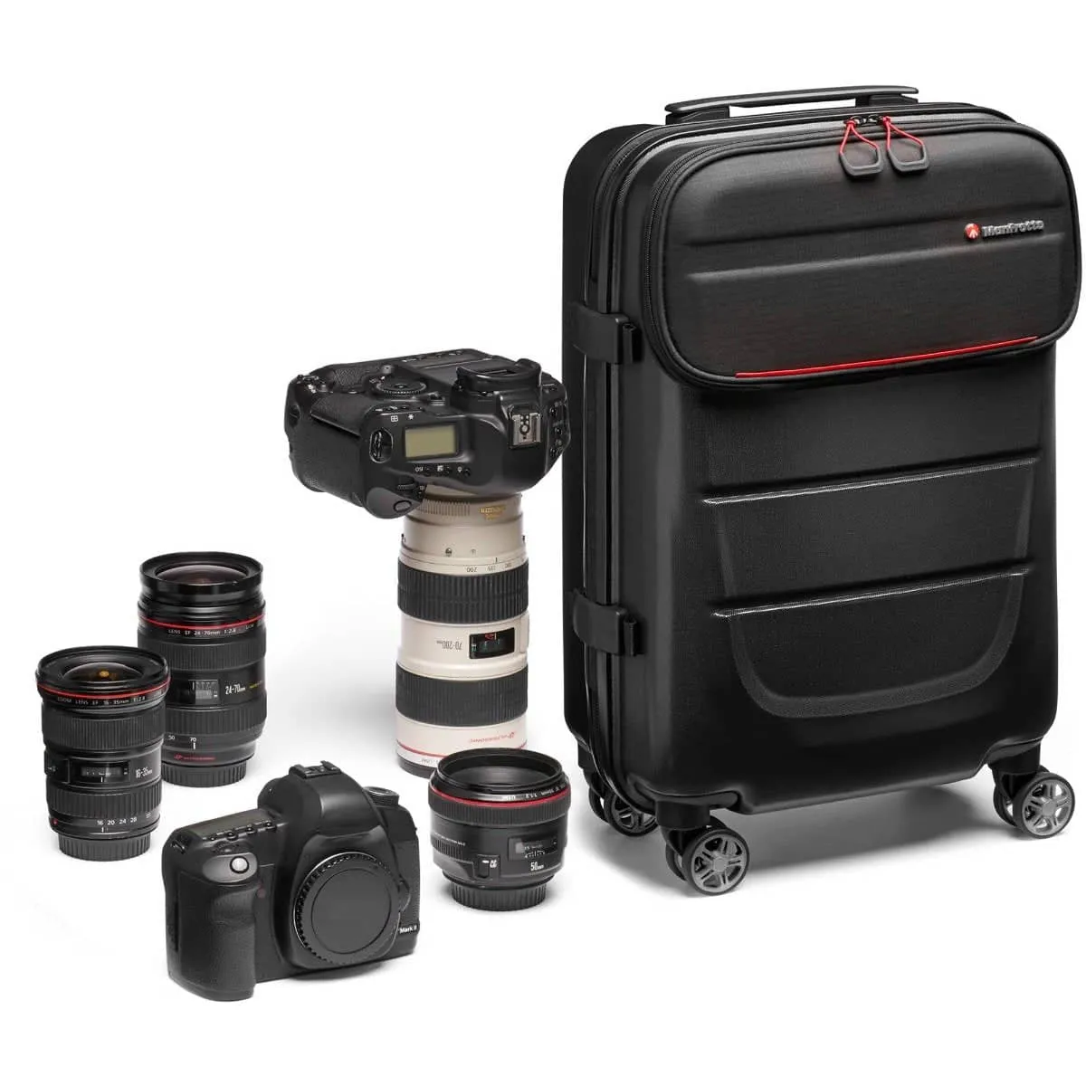 Manfrotto Pro Light Reloader Spin-55 Carry-On Camera Roller Bag (Black)