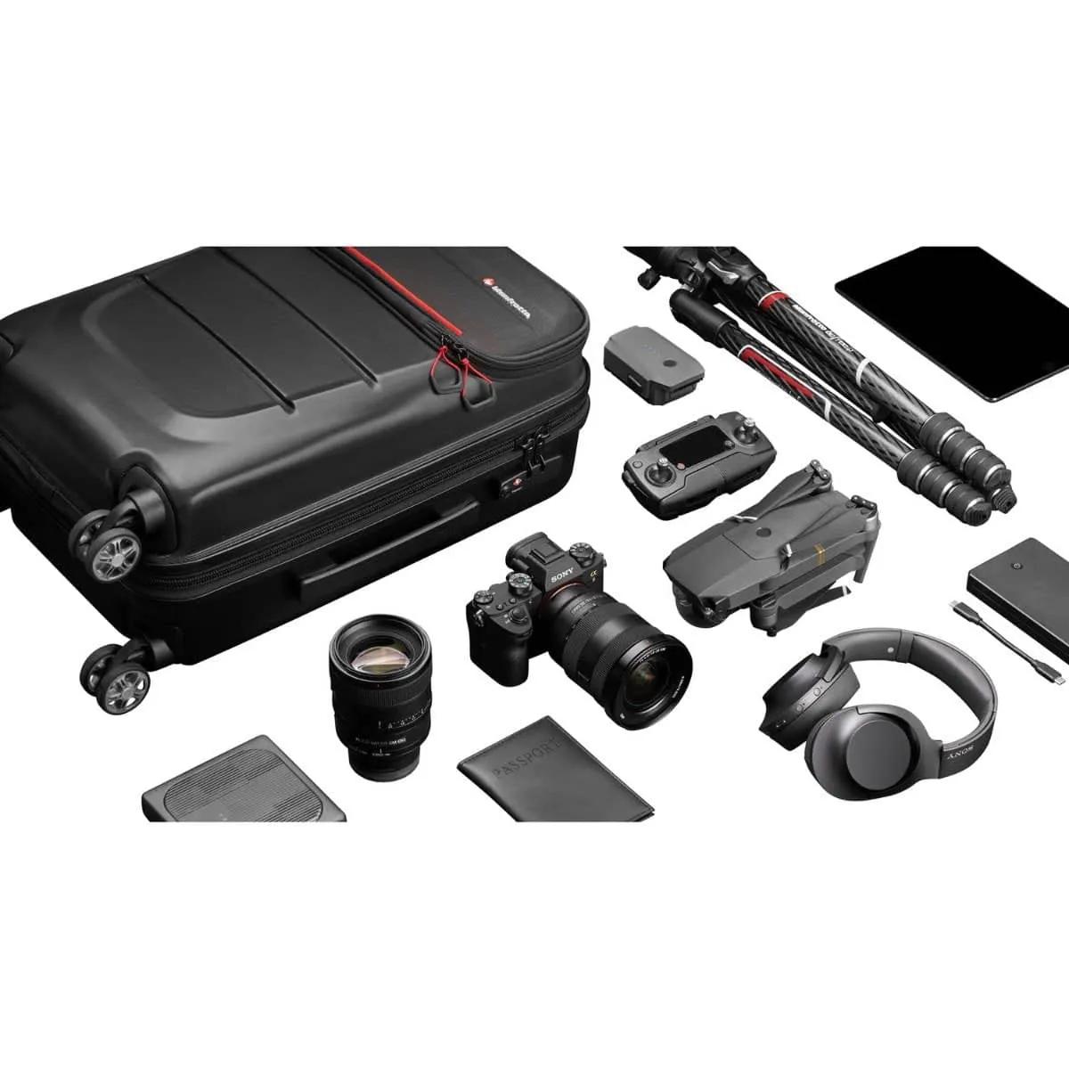 Manfrotto Pro Light Reloader Spin-55 Carry-On Camera Roller Bag (Black)