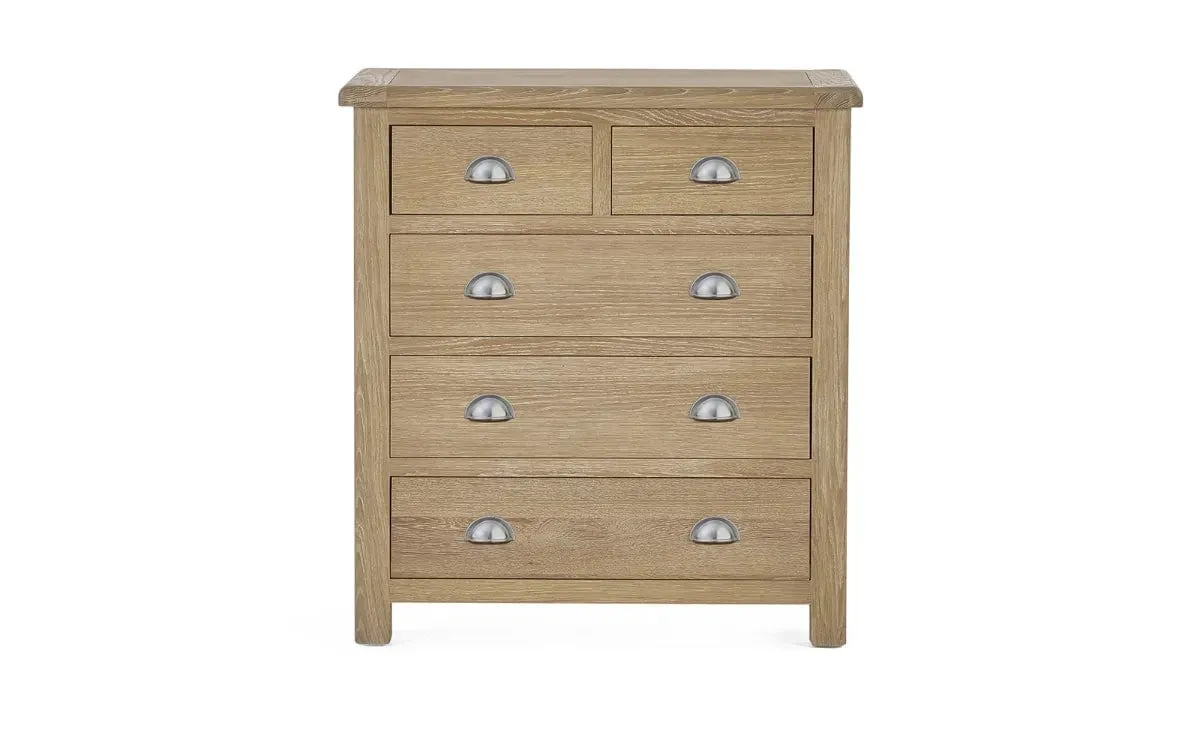 Memphis Limed Oak 3   2 Drawer Chest