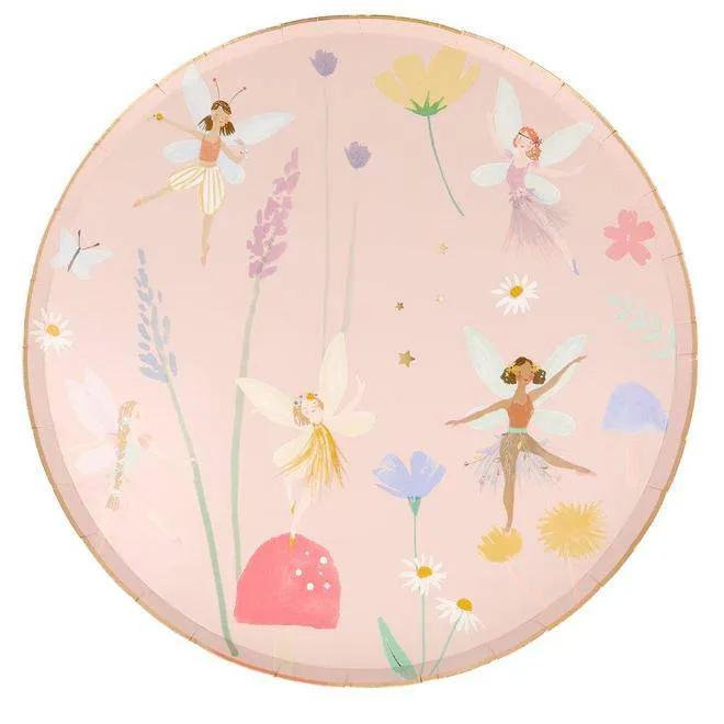 Meri Meri Fairy Party Plates - Large 8pk.