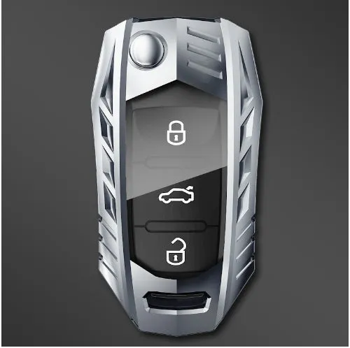 Metal Mecha Golf Auto Key Shell Sets Of Protective Shell