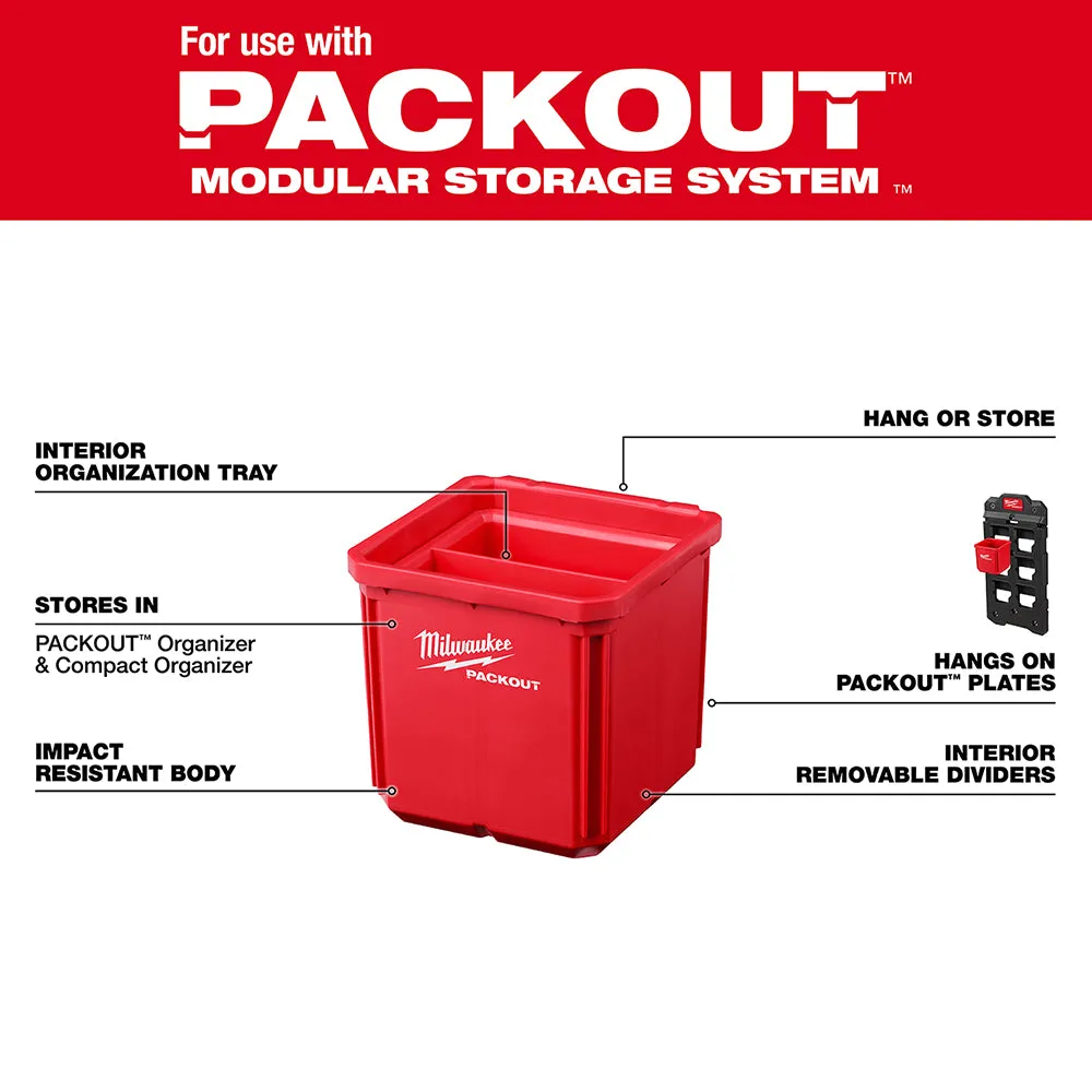 Milwaukee 48-22-8062 Bin Set for PACKOUT w/ Organizers - 2 PK