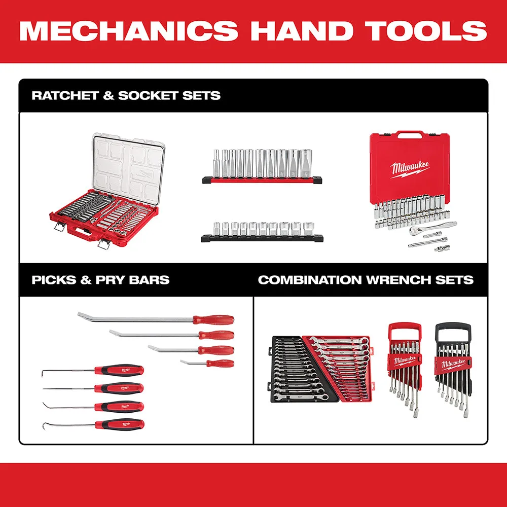 Milwaukee 48-22-9482 3/8” Ratchet Metric Socket Set w/ PACKOUT Case - 32pc