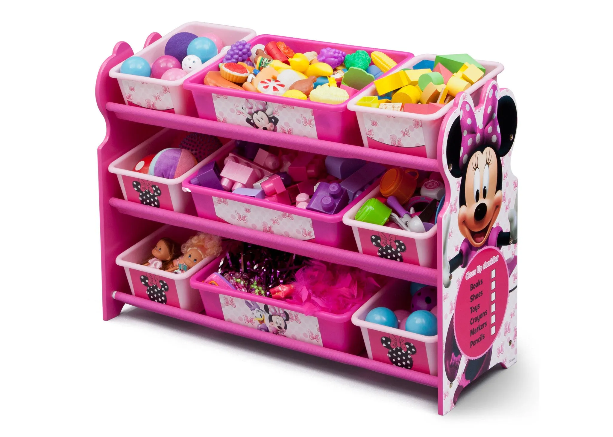 Minnie Mouse Plastic 9 Bin Organizer