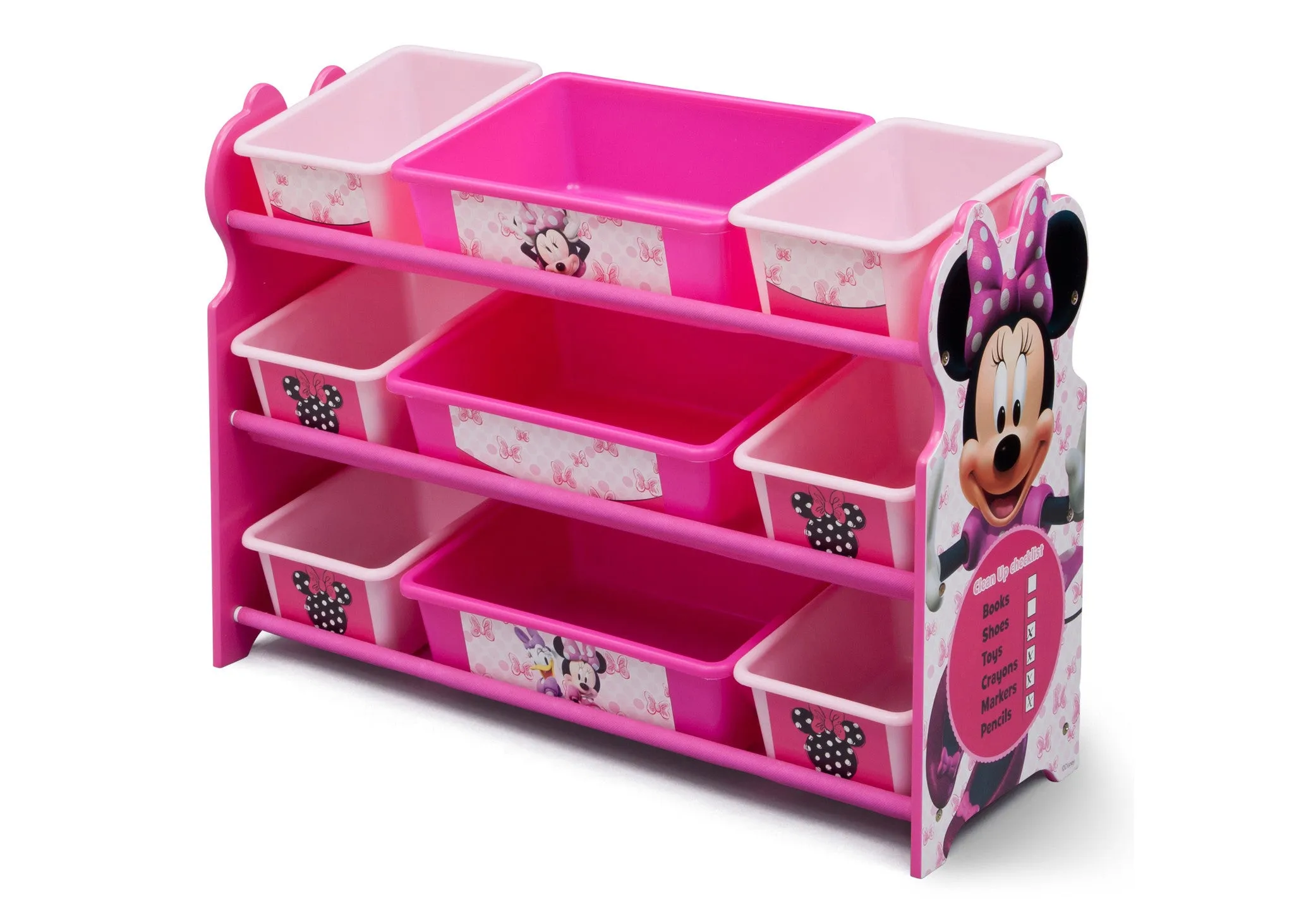 Minnie Mouse Plastic 9 Bin Organizer