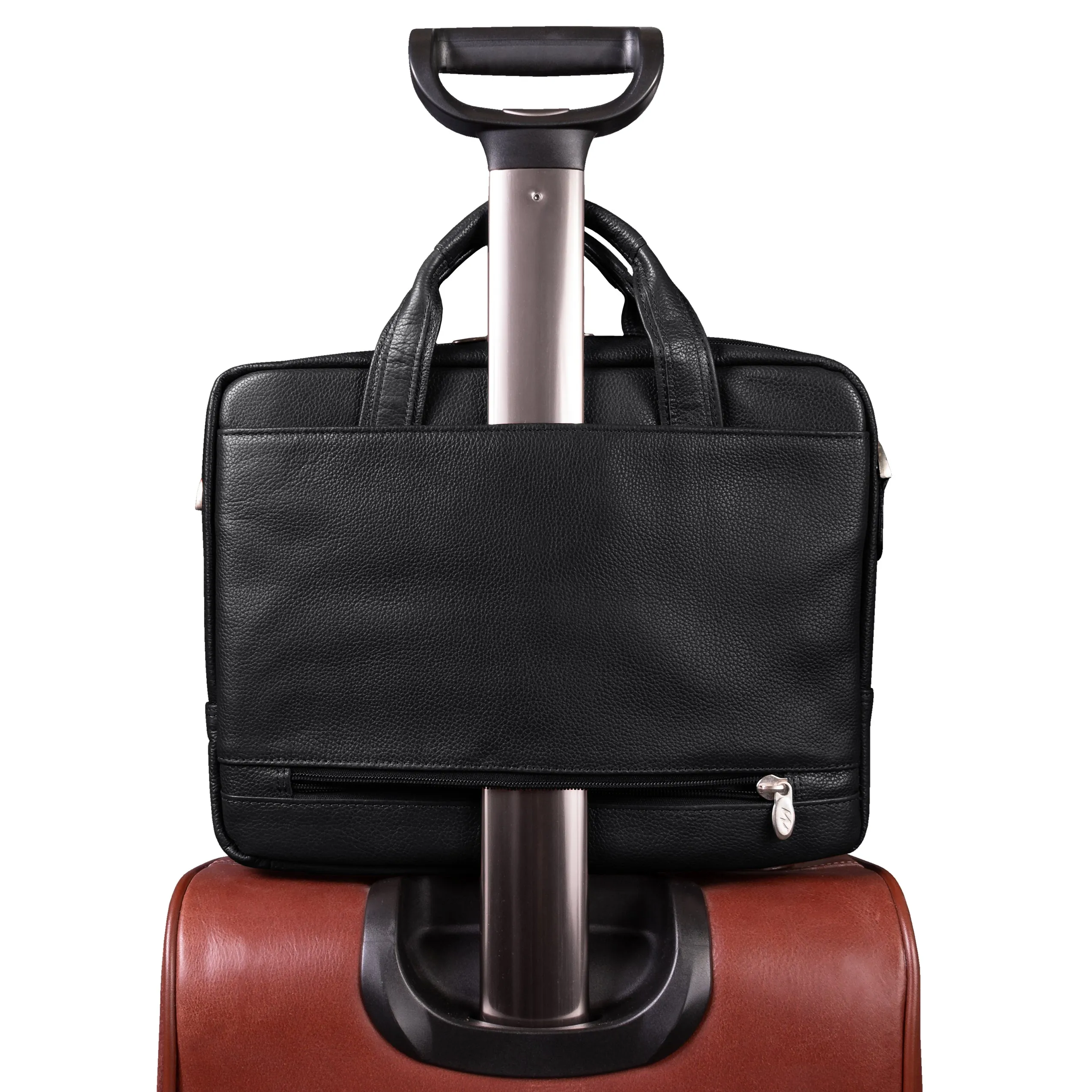 MONTCLARE | 13" Leather Laptop & Tablet Briefcase