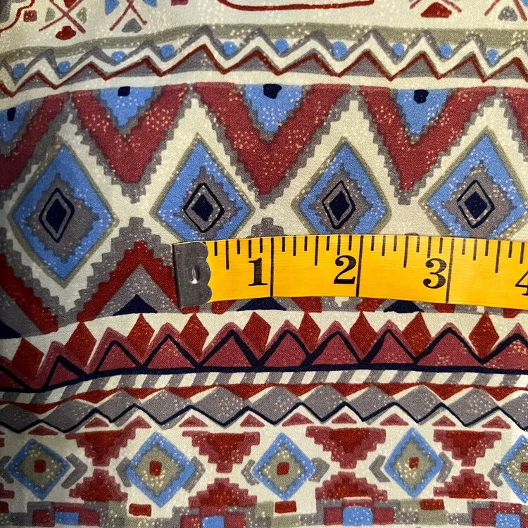 Multicolor Tribal Polyester: 7 yds