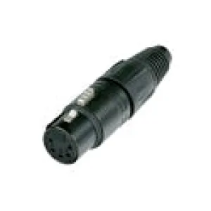 Neutrik NC5FX-BAG 5 Pole Female XLR Connector - Silver Contacts / Black Housing