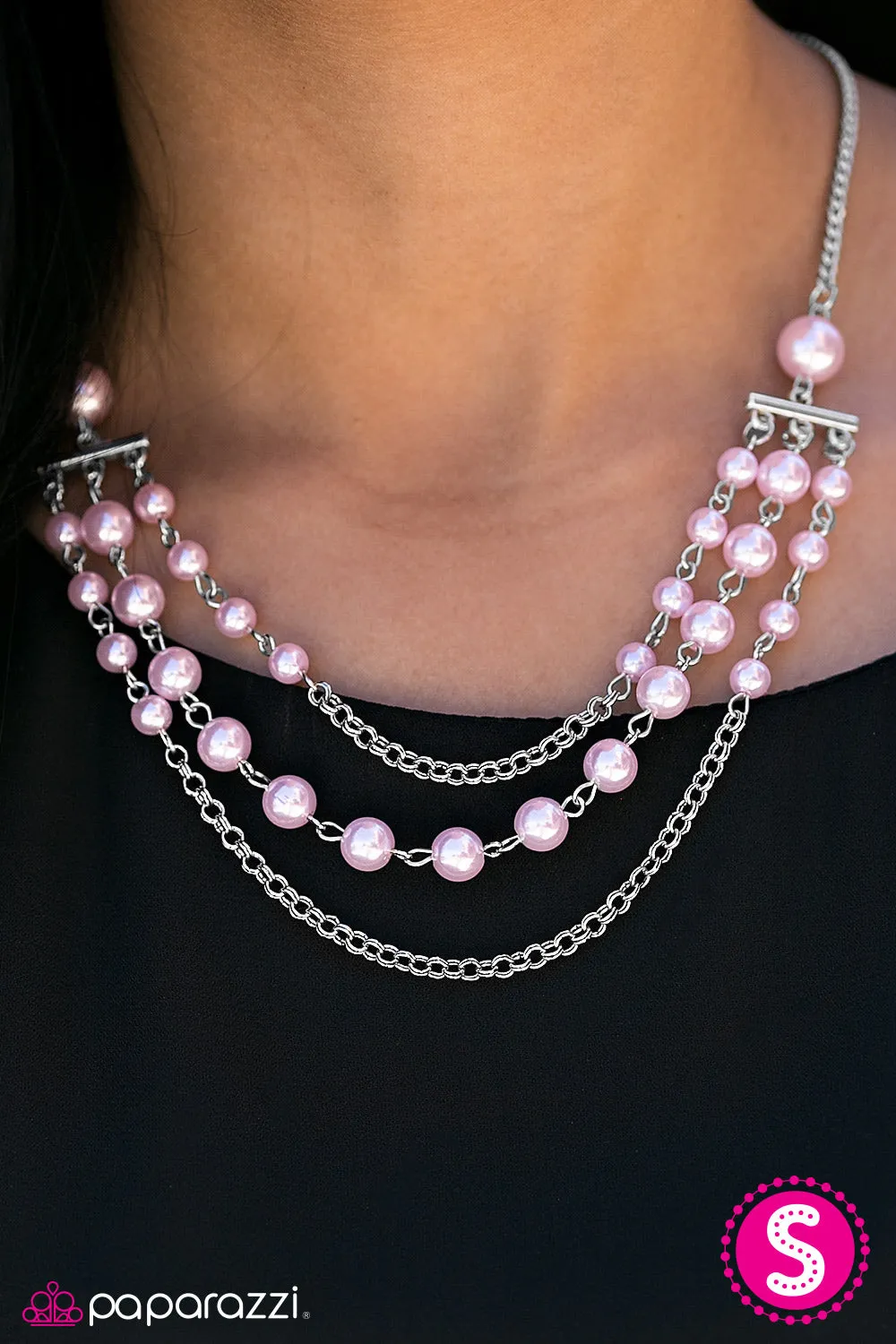 Open Door Jewelry - Dressed For Success - Pink Necklace - Paparazzi Accessories