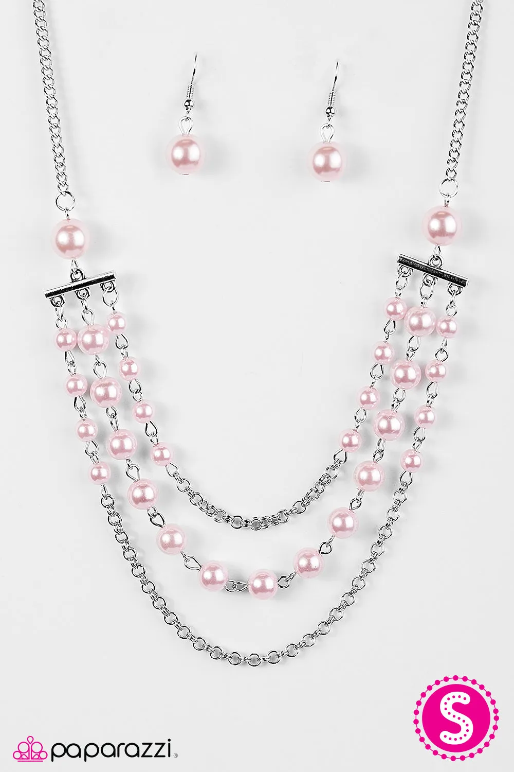 Open Door Jewelry - Dressed For Success - Pink Necklace - Paparazzi Accessories