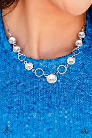 Open Door Jewelry - Elegantly Elite - White Necklace - Paparazzi Accessories