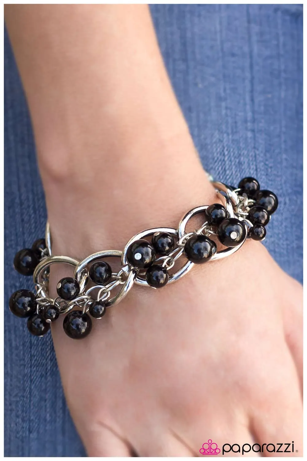 Open Door Jewelry - Elegantly Entangled - Black Bracelet - Paparazzi Accessories