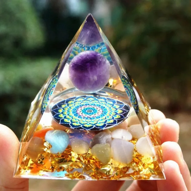 Orgonite Pyramid with over 20 Variations to Choose From