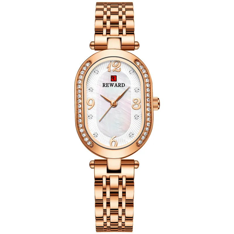 Oval Fashion Diamond Luxury Women Watch Montre Femme