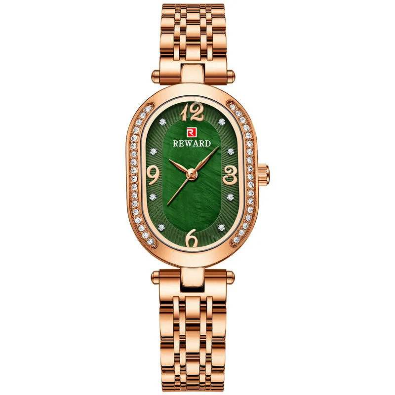 Oval Fashion Diamond Luxury Women Watch Montre Femme