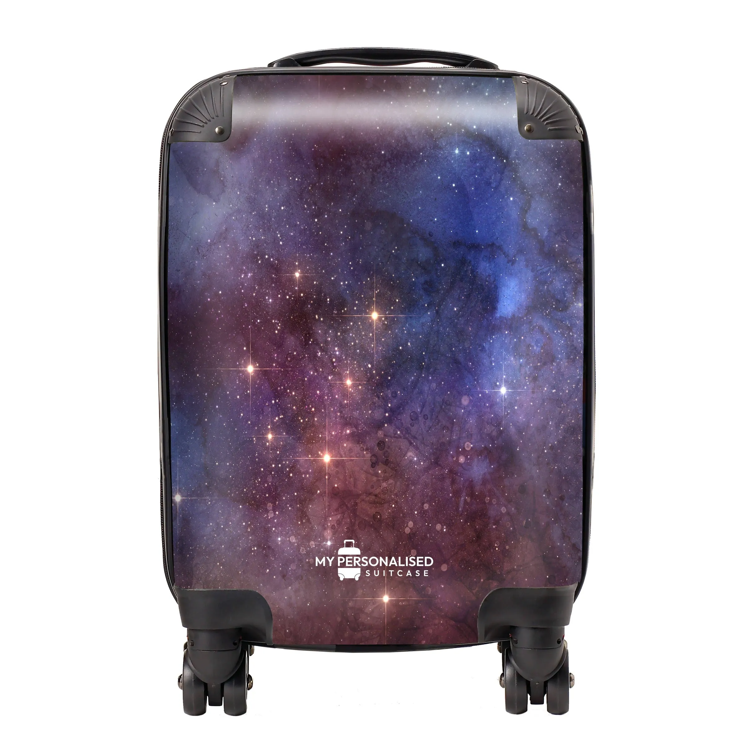 Personalised Awash with Stars Red and Blue Suitcase