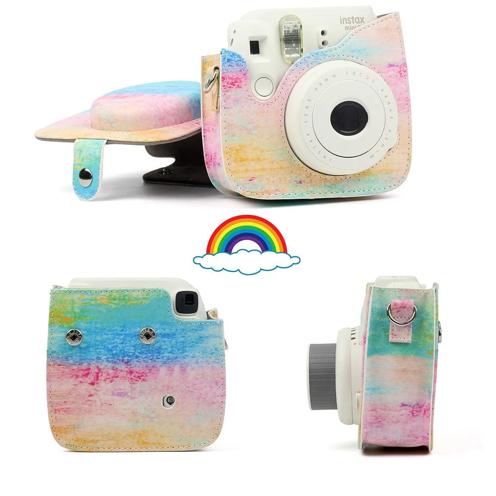 Pikxi Fujifilm Instax Mini 90 Camera Leather Case Bag Cute Designs