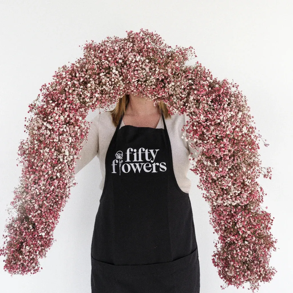 Pink Baby's Breath Garland