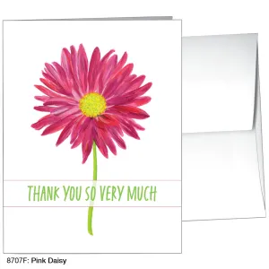 Pink Daisy, Greeting Card (8707F)