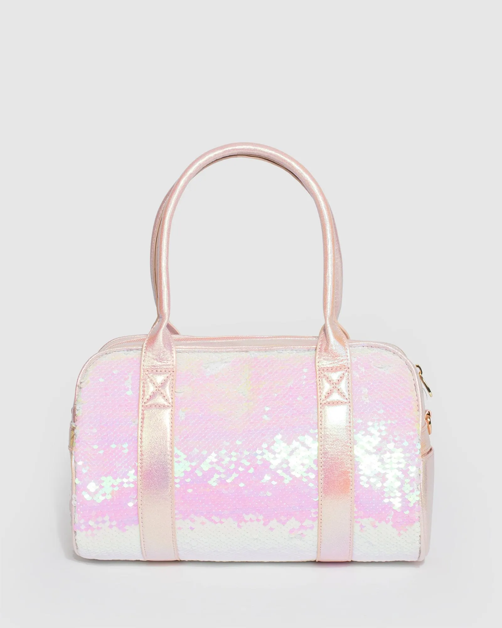 Pink Sequin Kids Weekender Bag