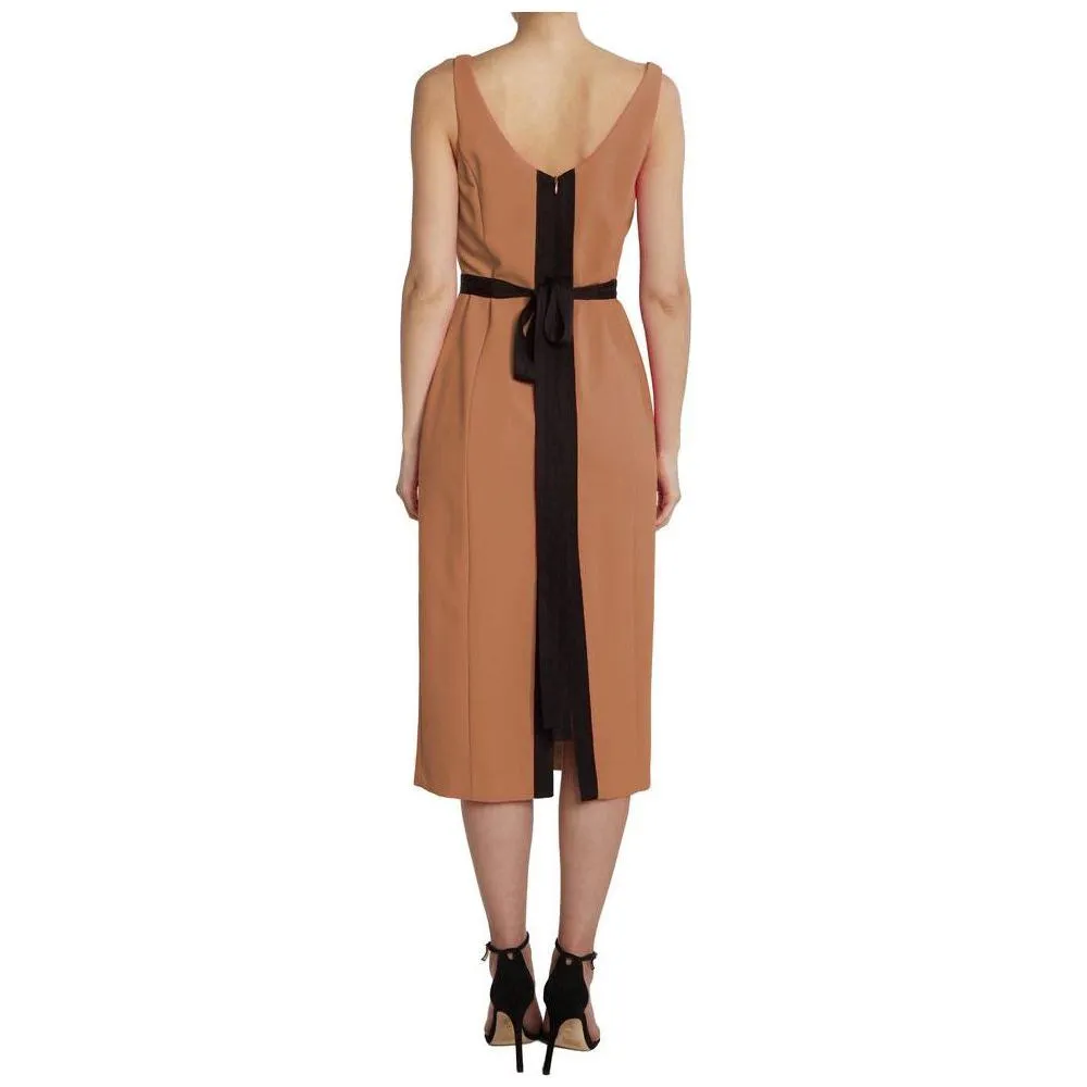 PINKO Brown Polyester Dress