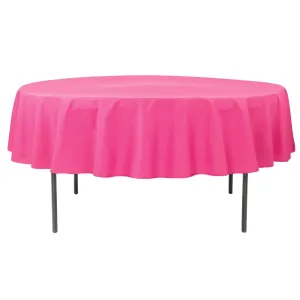 Polyester 90" Round Tablecloth - Fuchsia