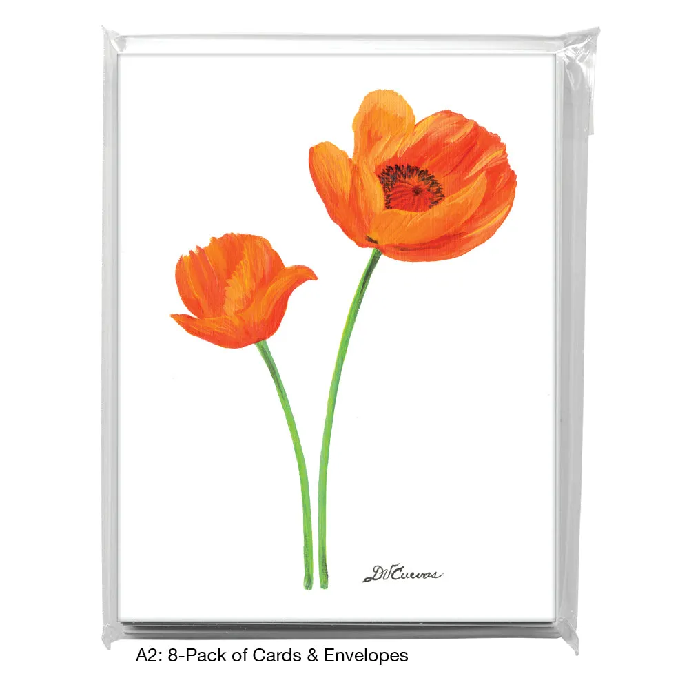 Poppy Admiration, Greeting Card (7793)