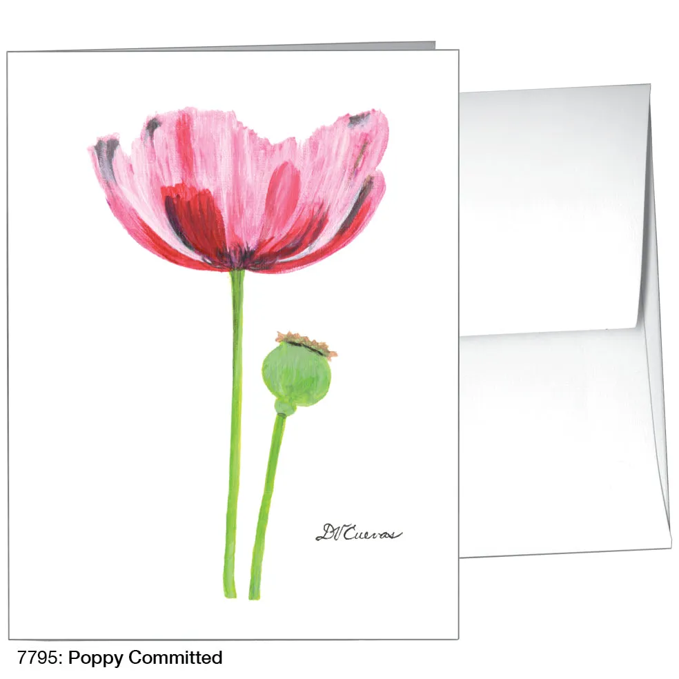 Poppy Committed, Greeting Card (7795)