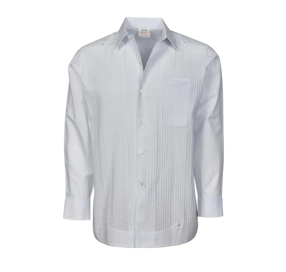 Presidente Guayabera - Men's Long Sleeve | Embroidered | Polyester-Cotton Blend