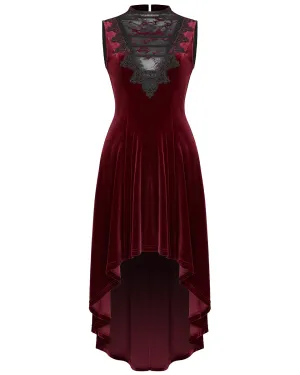 Punk Rave Scarlet Seduction Gothic Evening Dress - Red