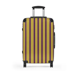 Purple & Gold Traveler Suitcase