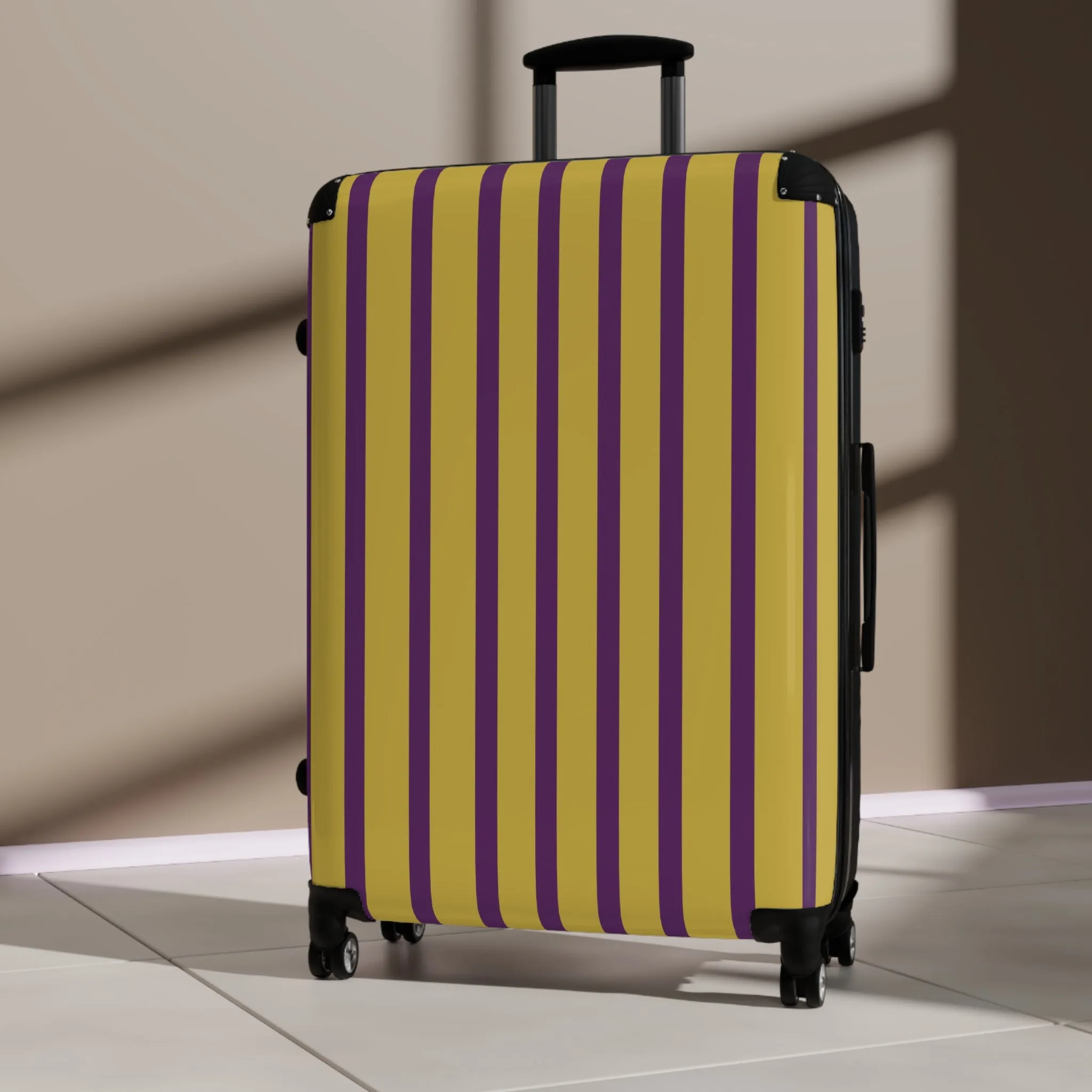 Purple & Gold Traveler Suitcase