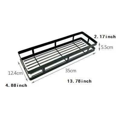 Rack Holder with no drill needed, Stainless Steel, Easy Install , Black