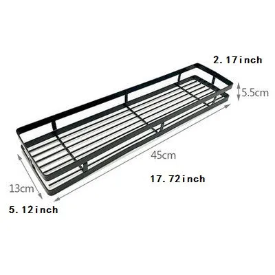 Rack Holder with no drill needed, Stainless Steel, Easy Install , Black