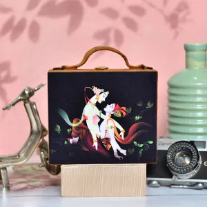 Radha Krishna Suitcase Style