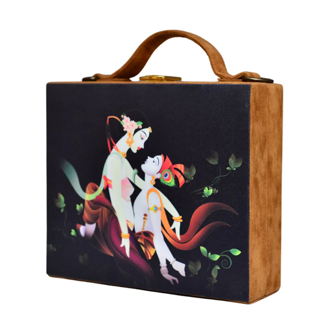 Radha Krishna Suitcase Style