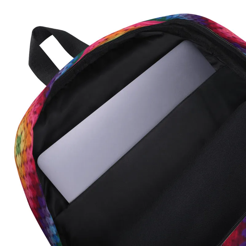 'Rainbow Soul' Crochet Print Backpack