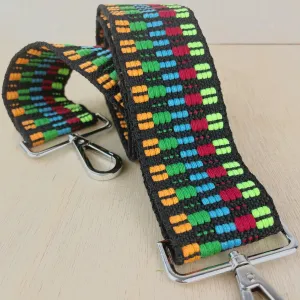 Rainbow Threads Woven Bag Strap