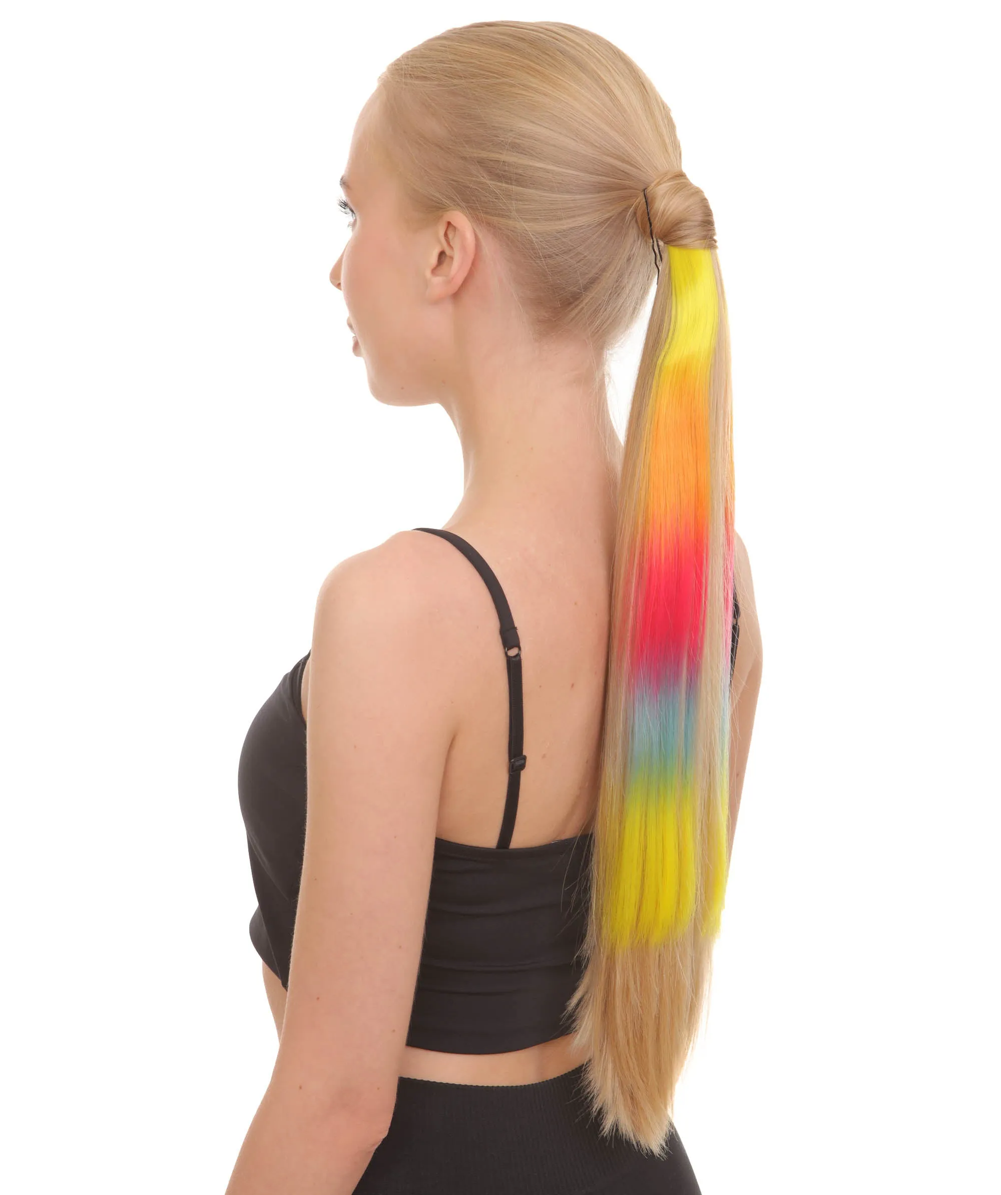 Rainbow Vibrant Ponytail Extension