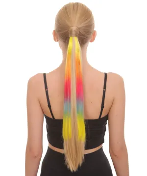 Rainbow Vibrant Ponytail Extension