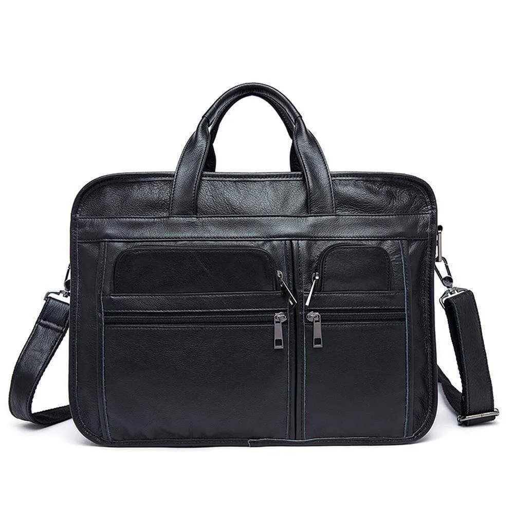 Rossie Viren  Men's Casual Leather Briefcase