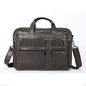 Rossie Viren  Men's Casual Leather Briefcase